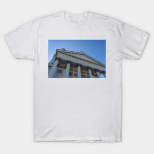 Entrance to white Helsinki Cathedral T-Shirt